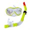 E39248-3 Набор для плавания взрослый маска+трубка (ПВХ) (желтый) - фото 182878
