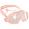 E33122-3 Очки полумаска для плавания юниорская (силикон) (розовые) - фото 185011