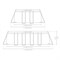 Intex 26788 / Прямоугольный каркасный бассейн Prism Frame / 400х200х100см / + фильтр-насос, лестница - фото 194778
