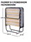 Раскладушка с матрасом  Эльвира  ПРЕМИУМ (199.5х90х44) - фото 196387