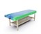 Массажный стационарный стол DFC NIRVANA, SUPERIOR2, дерев. ножки, 2 секции, цвет бирюз.с зелен. TS200 / 192х71х86 см - фото 197295