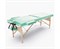 Массажный стол DFC NIRVANA, Optima, дерев. ножки, цвет зеленый (Green), TS20110S_Gr / 213х81х83 см - фото 197421