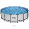 Бассейн каркасный  Steel Pro MAX BestWay 56438 + фильтр-насос, лестница, тент (457х122см) - фото 198534