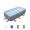 Bestway 56722 / Прямоугольный каркасный бассейн  412х201х122 см + фильтр-насос, лестница - фото 199722