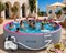 Надувной SUP-Бассейн IPOOLGO розовый 300 х 130 см / песочный фильтр, лестница, переходники, песок / 3012pinkPRO - фото 200133