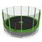 Батут DFC Trampoline Fitness 12ft наружн.сетка, св.зел. (366см) 12FT-TR-LG - фото 200247