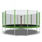 Батут DFC Trampoline Fitness 12ft наружн.сетка, св.зел. (366см) 12FT-TR-LG - фото 200248