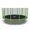 Батут DFC Trampoline Fitness 12ft наружн.сетка, св.зел. (366см) 12FT-TR-LG - фото 200250