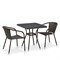 Комплект плетеной мебели T282BNT/Y137C-W53 Brown 2Pcs - фото 200666
