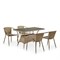 Комплект мебели из иск. ротанга T198D/Y137B-W56 Light Brown (4+1)