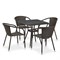 Комплект плетеной мебели T282BNT/Y137C-W53 Brown 4Pcs - фото 201107