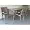 Комплект плетеной мебели T256C/Y376C-W85 Latte (4+1) + подушки на стульях