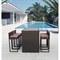 Барный комплект плетеной мебели T390AD/Y390A-W63_6Pcs Brown - фото 202225
