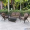 Плетеный комплект для отдыха из искусственного ротанга LV-520BB Brown-Beige - фото 203889