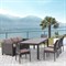 Комплект плетеной мебели T347/S65A/Y380A-W53 Brown (8+1) - фото 204497